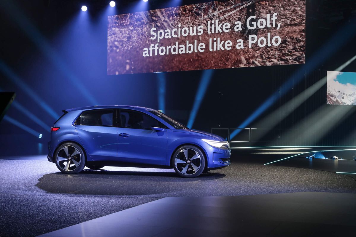 Mit dem ID.2 orientiert sich VW nicht nur bei der Positionierung an alten Werten, sondern auch bei der Form. Foto: VW